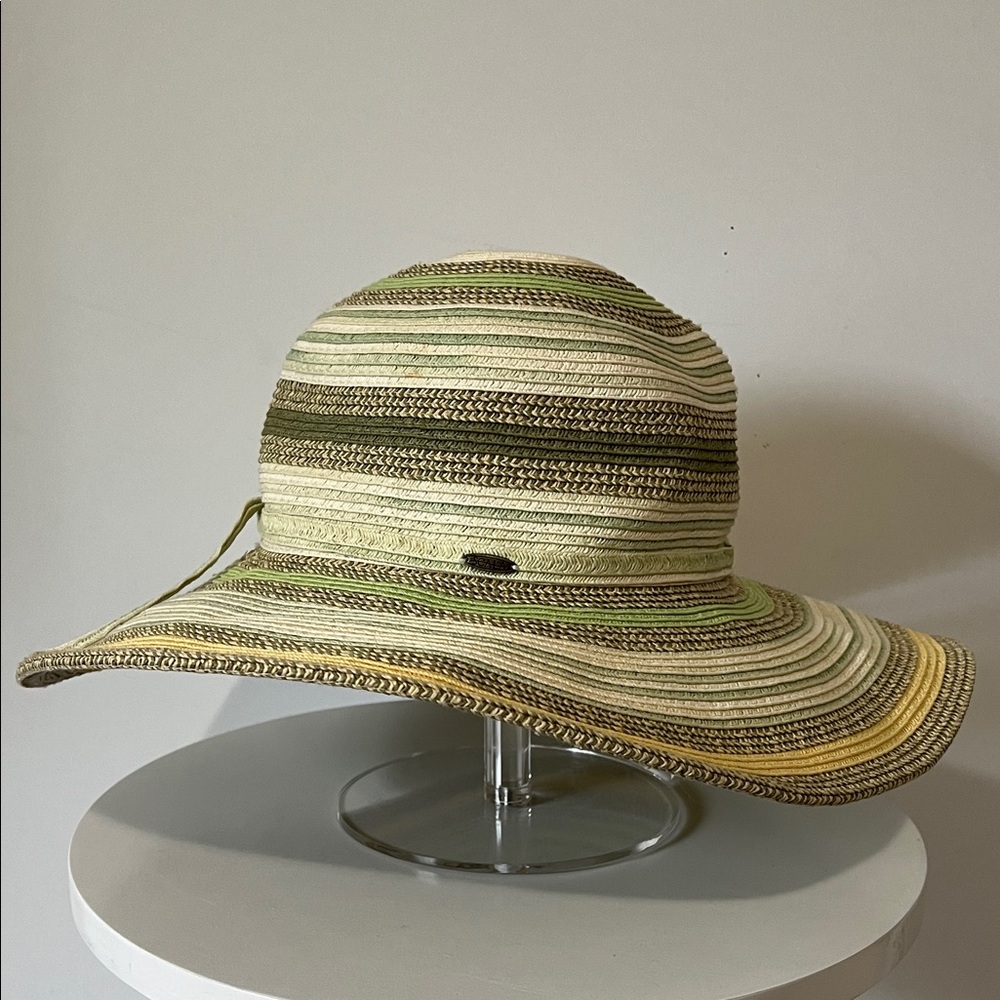 Scala Multicolor Striped Sun Hat